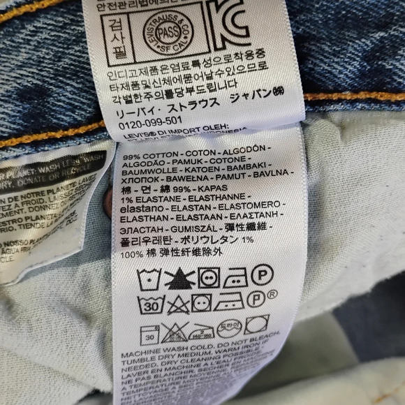 Levi's 501 XX Jeans Mens 38x32 Button Fly Straight Leg Medium Wash Classic - Picture 12 of 16